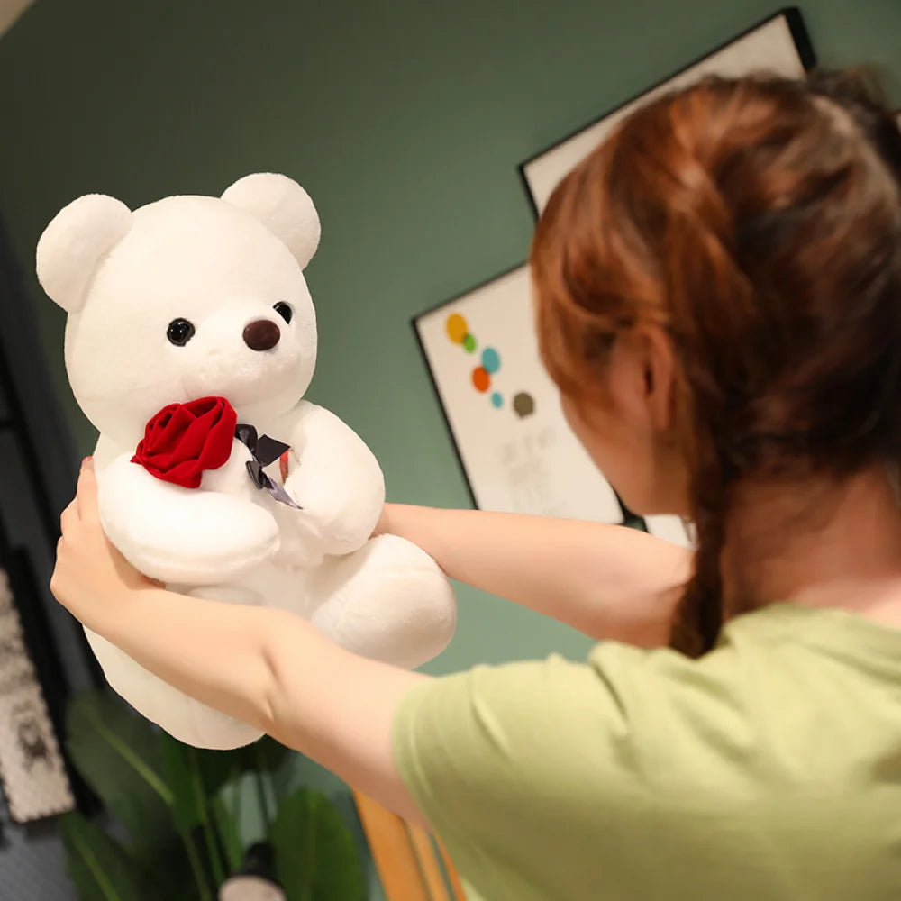 Cute Rose Bear Plush Toy - Image 2