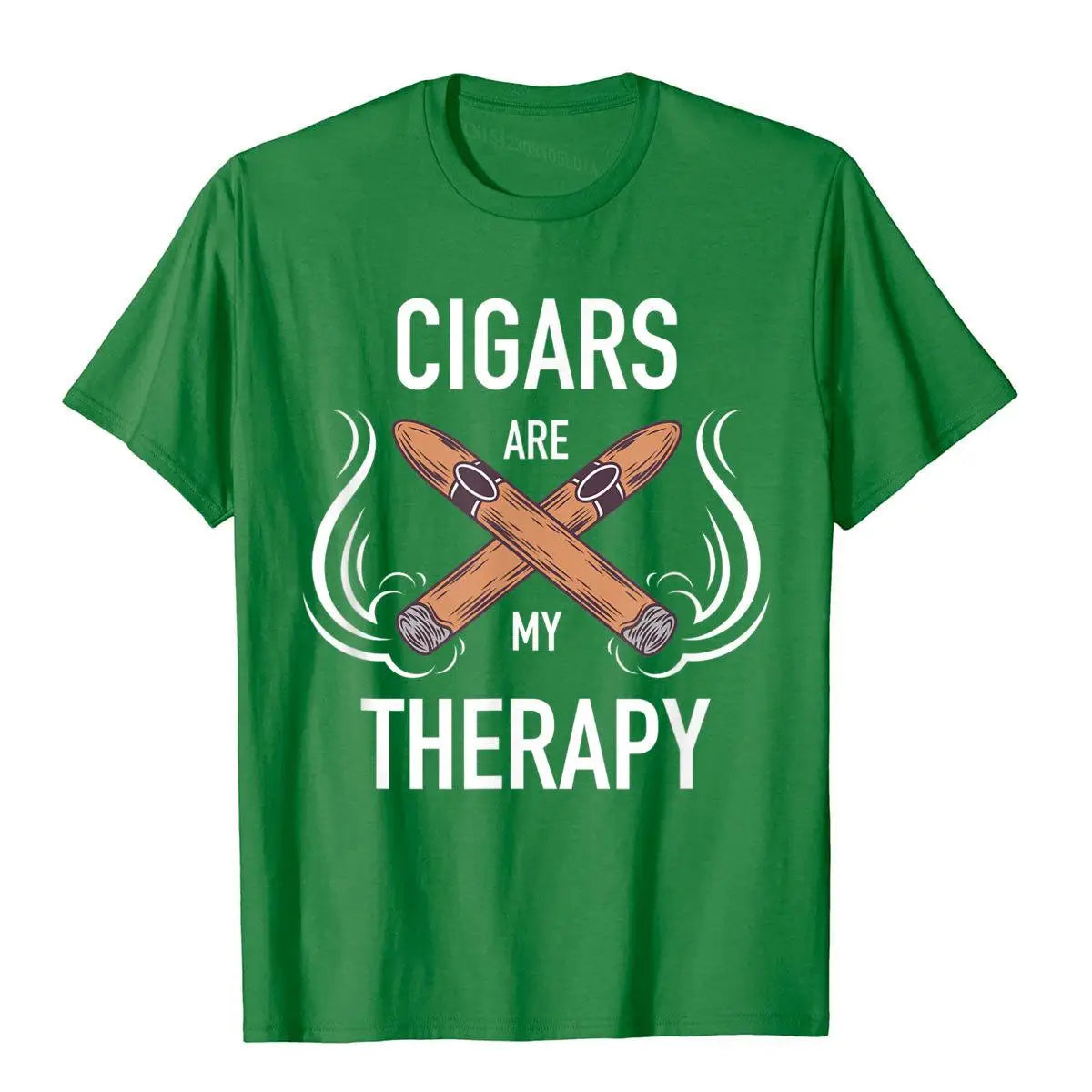 "Cigars Are My Therapy" T-Shirt – Funny Cigar Smoker Gift Tee for Men - Image 11