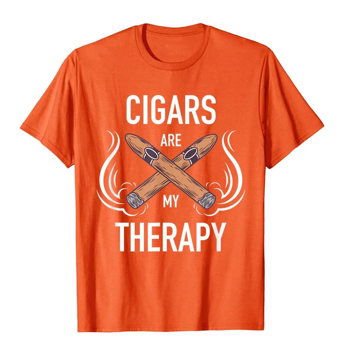 "Cigars Are My Therapy" T-Shirt – Funny Cigar Smoker Gift Tee for Men - Image 7