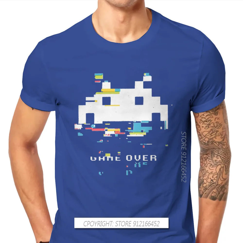 Glitch Space Invaders T-Shirt – Retro Arcade Shooter Tee for Men - Image 20
