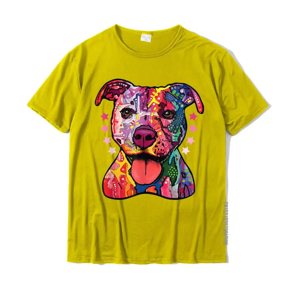Rainbow Pitbull T-Shirt – Oversized Cotton Tee for Dog Lovers - Image 10