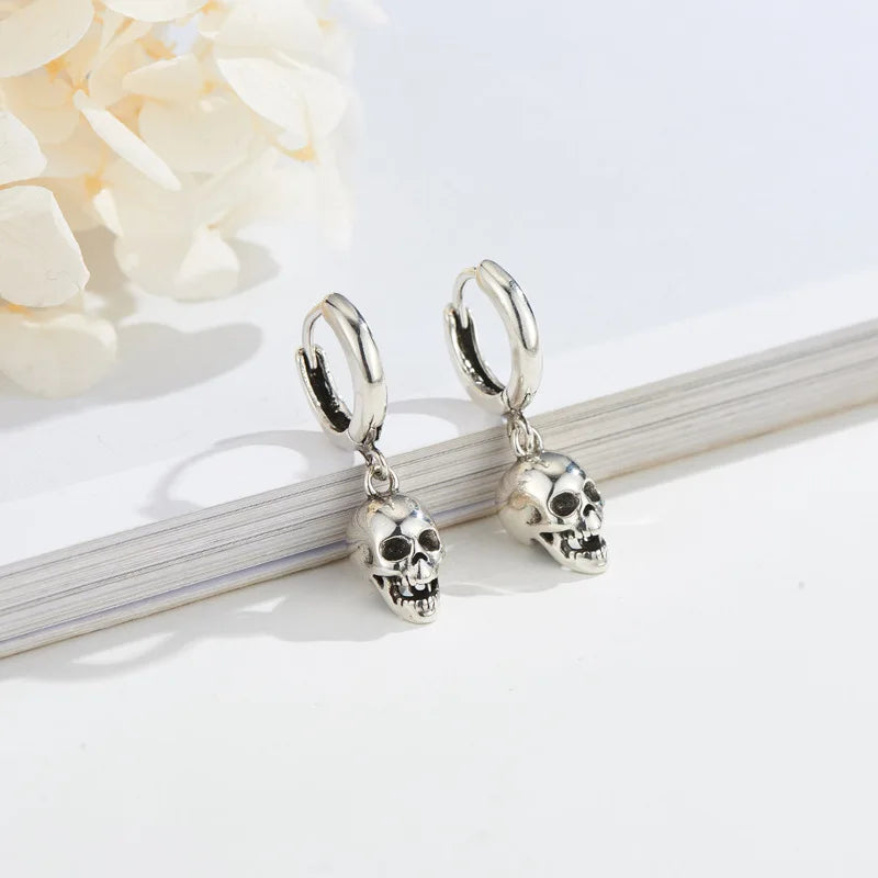 REETI 925 Sterling Silver Skull Drop Earrings – Creative & Sexy Statement Jewelry for Women - Image 2