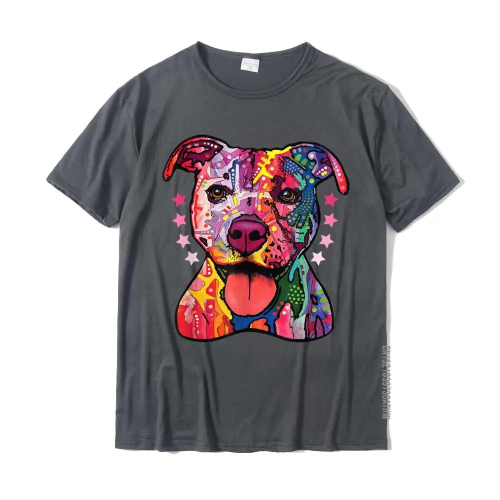 Rainbow Pitbull T-Shirt – Oversized Cotton Tee for Dog Lovers - Image 11