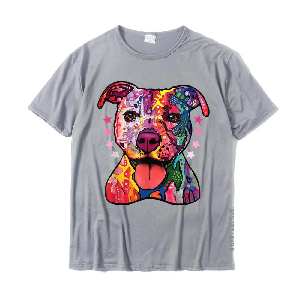 Rainbow Pitbull T-Shirt – Oversized Cotton Tee for Dog Lovers - Image 12