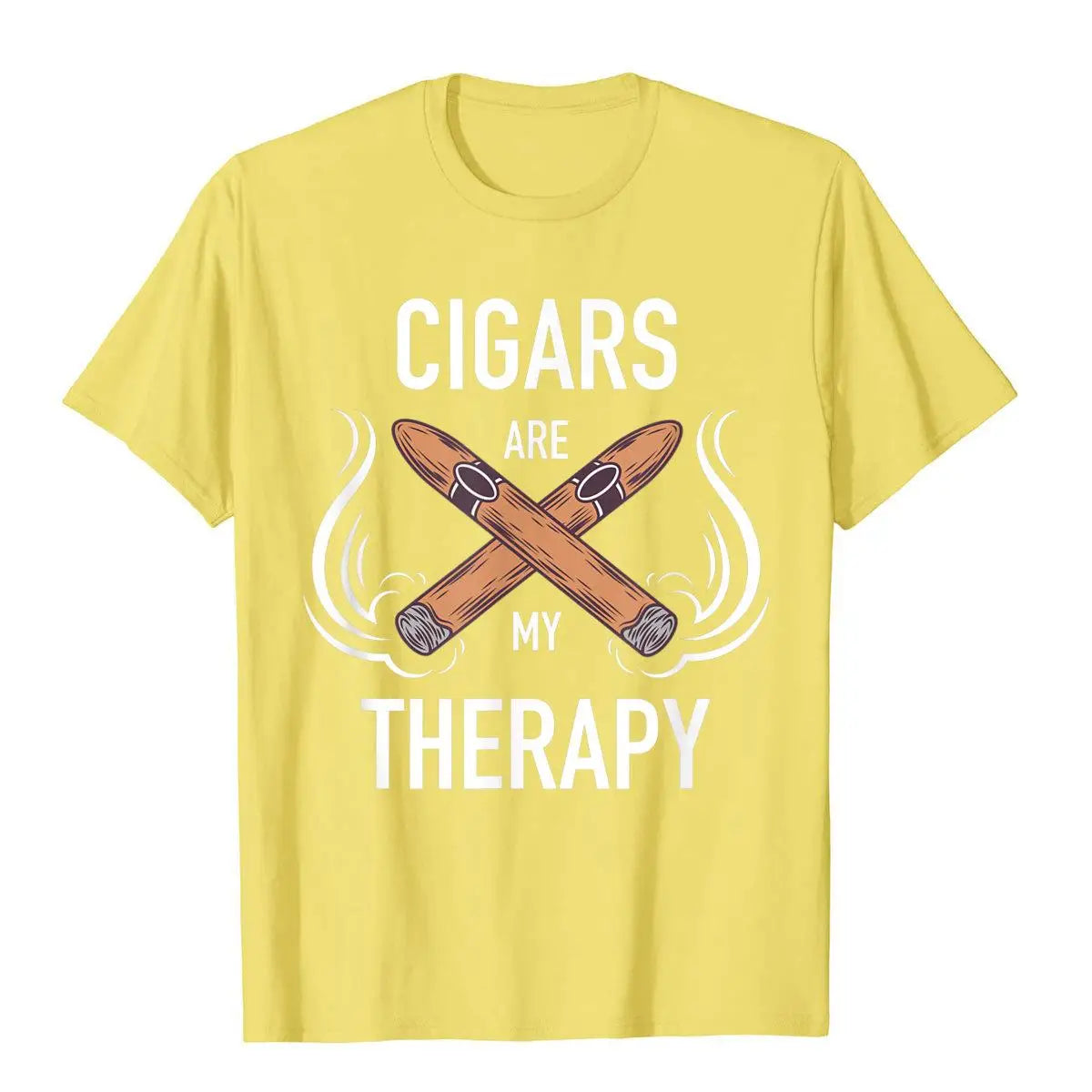 "Cigars Are My Therapy" T-Shirt – Funny Cigar Smoker Gift Tee for Men - Image 6