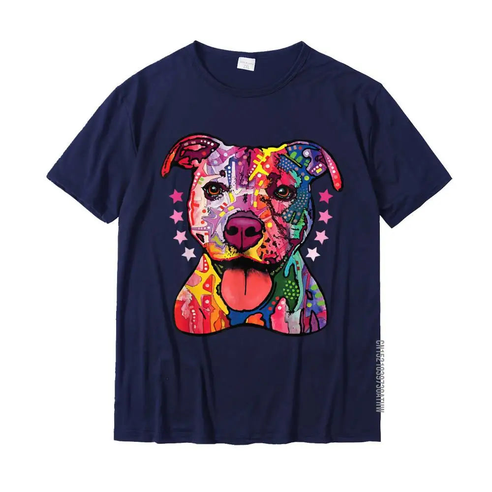 Rainbow Pitbull T-Shirt – Oversized Cotton Tee for Dog Lovers - Image 6