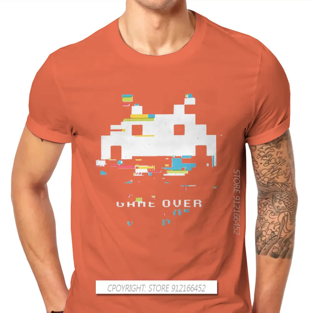 Glitch Space Invaders T-Shirt – Retro Arcade Shooter Tee for Men - Image 14