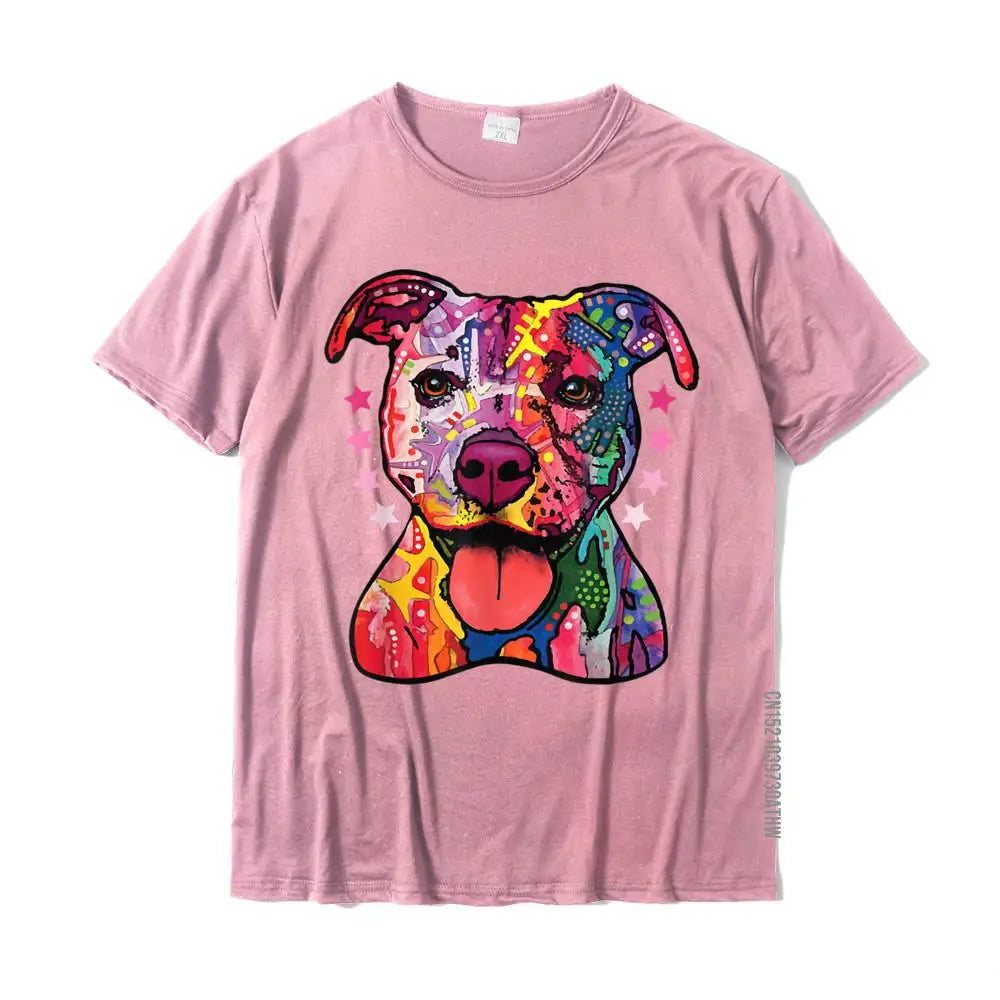Rainbow Pitbull T-Shirt – Oversized Cotton Tee for Dog Lovers - Image 5