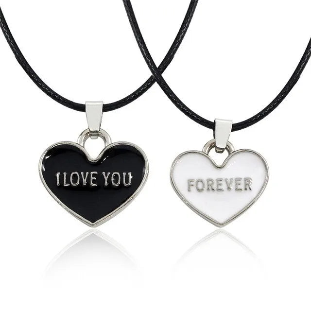 I Love You Best Friends Couple Necklace – Puzzle BFF, Key & Lock, Tai Chi Heart Pendants - Image 39
