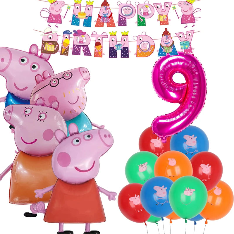 Peppa Pig Birthday Party Set – Kids’ Party Supplies with Speaker, Plates, Cups & Decorations - Image 16
