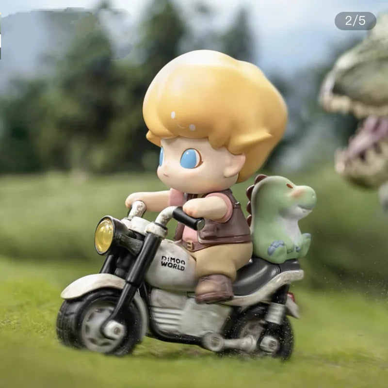 DIMOO Motorcycle Run Action Figure – Jurassic Dinosaur Theme Exclusive Collectible Toy - Image 2