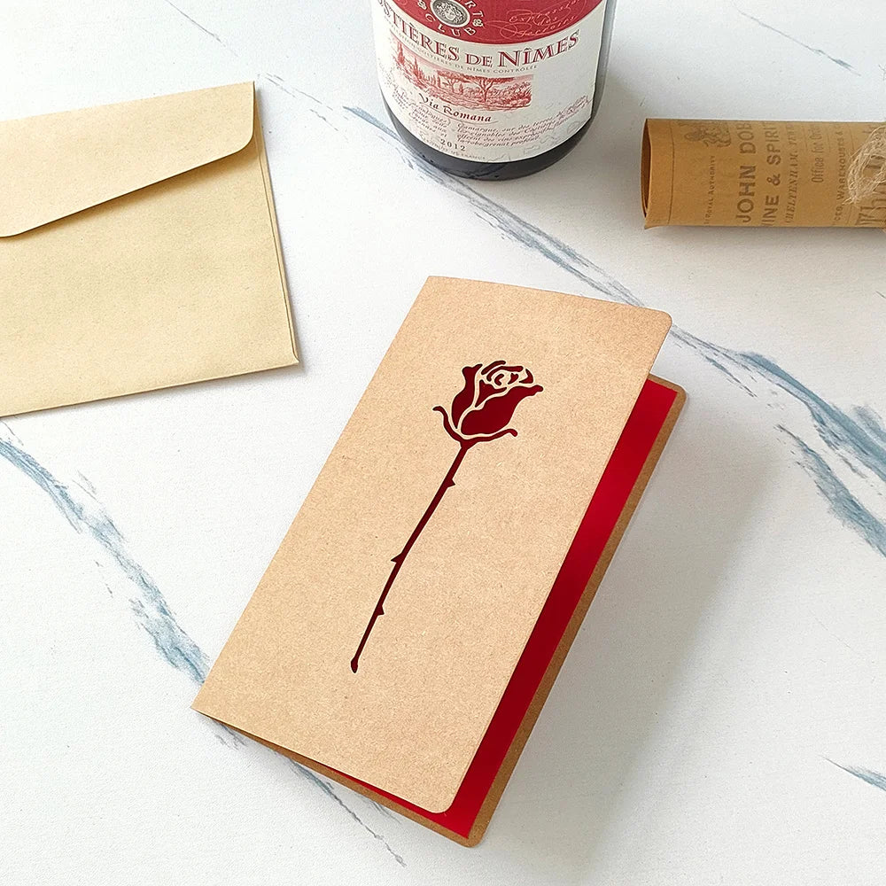 3D Pop-Up Love Card with Envelope – Handmade Greeting Card for Couples - Image 32