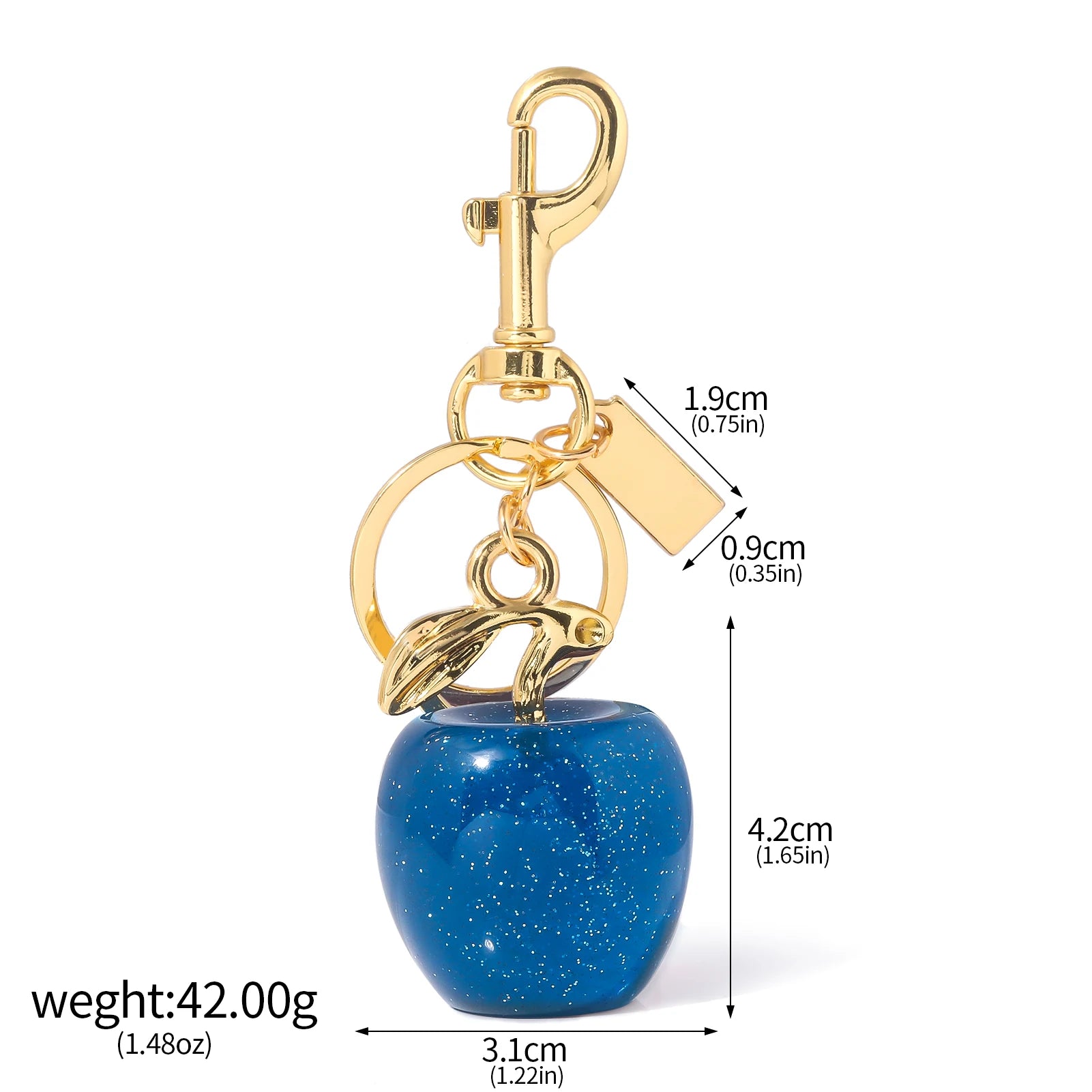 Fashion Delicious Red Apple Keychain – Summer Fruit Pendant for Women & Men - Image 8