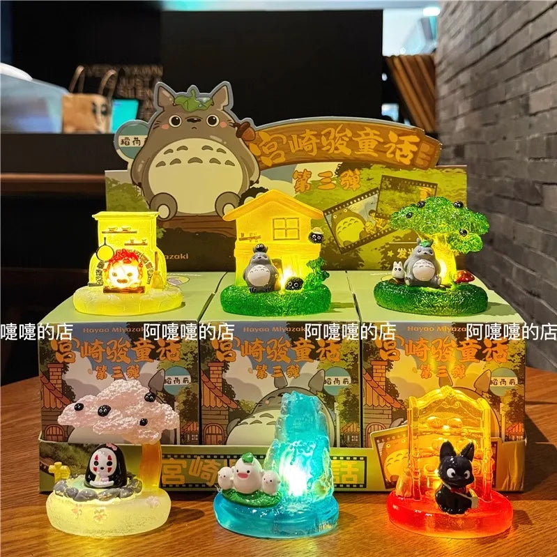 Original Hayao Miyazaki Fairy Tale Blind Box – Glowing Ornament Cartoon Creative Trendy Home Furnishings - Image 3