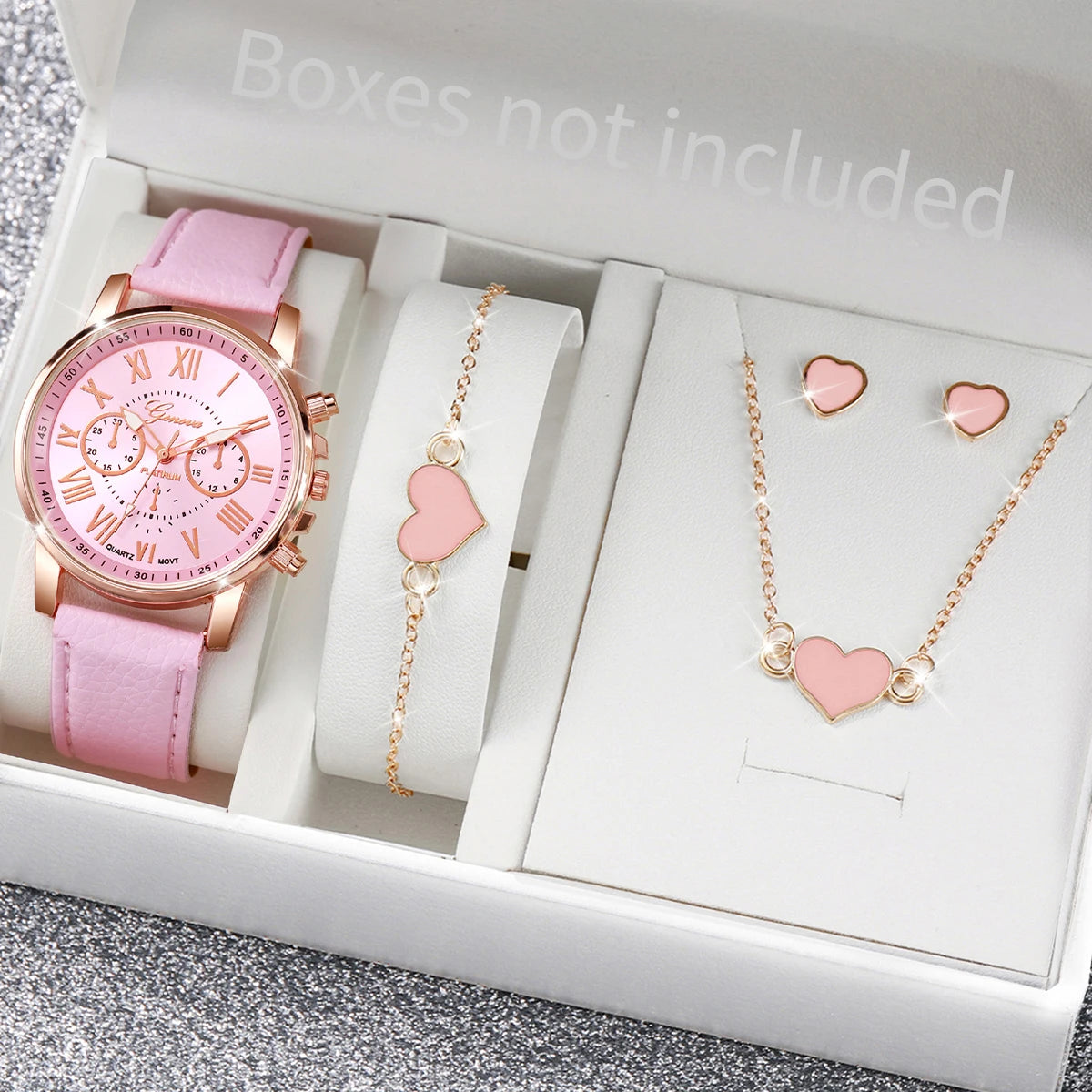 5/6PCS Fashion Women's Quartz Watch Jewelry Set - Image 12
