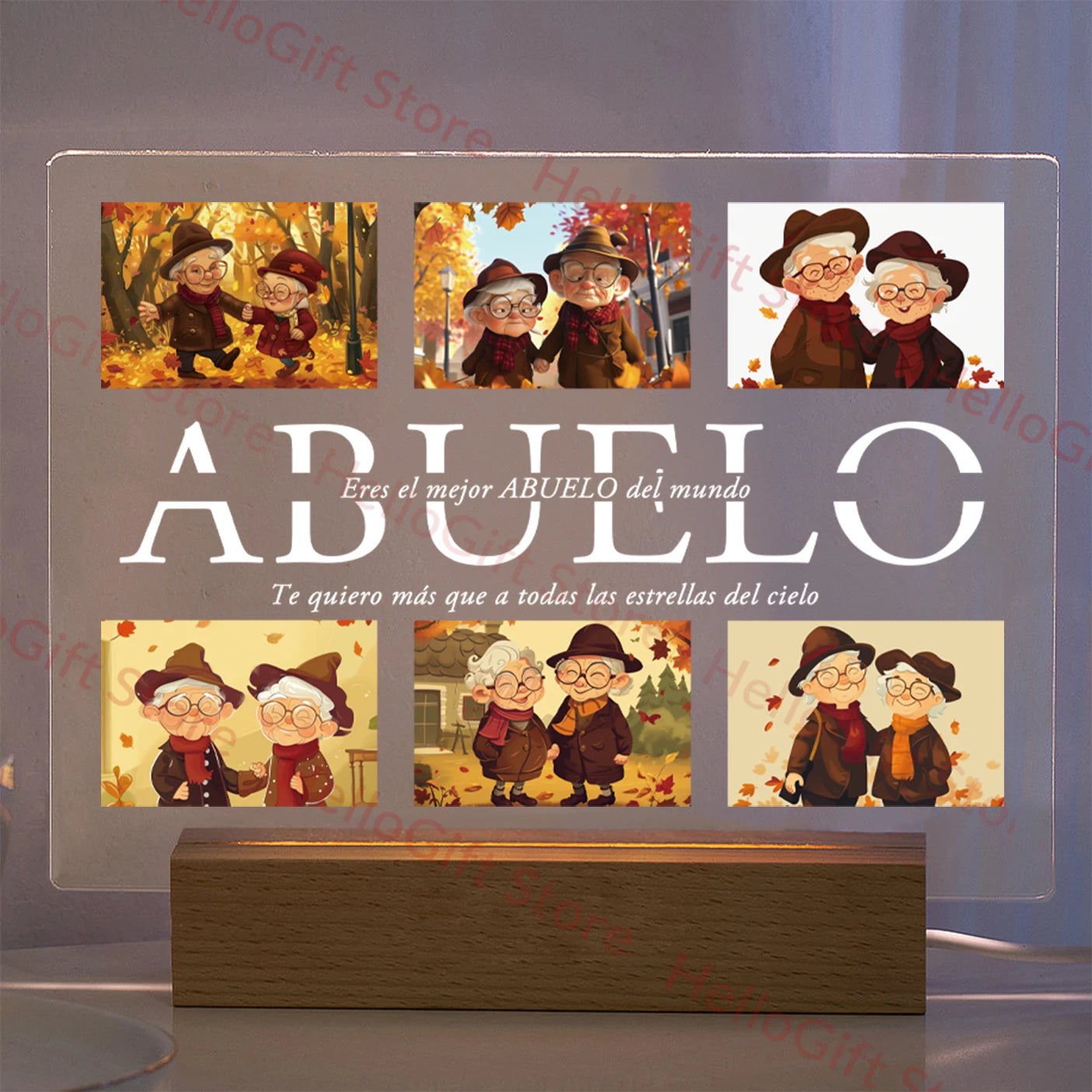 Personalized 3D Acrylic Photo Lamp – Custom Text Night Light for Mom, Dad, Family & Love Gifts - Image 10