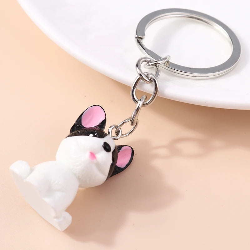Cute 3D Dazzling Bear Keychain – Sparkling Animal Pendant for Car Keys & Handbags - Image 19