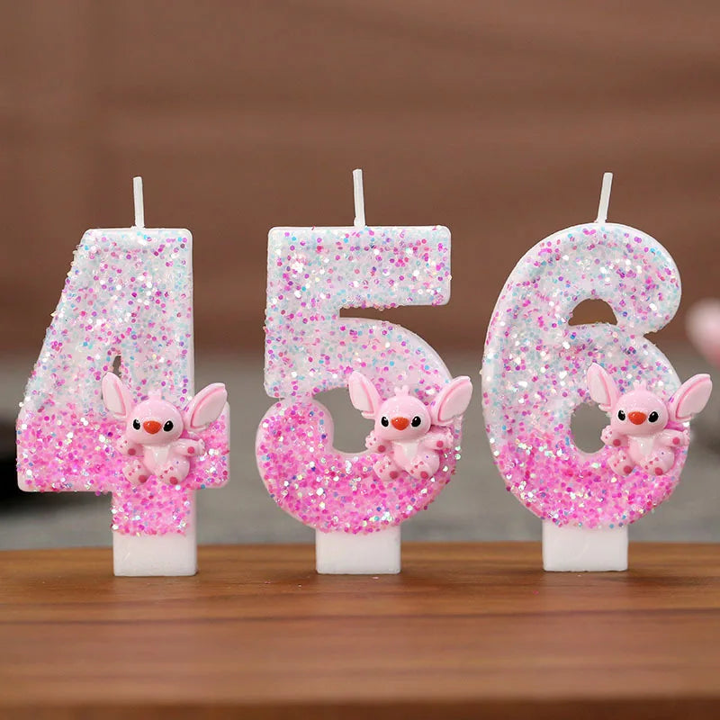 Disney Lilo & Stitch Digital Birthday Candle – Kawaii Stitch & Angel Party Decoration for Kids - Image 6