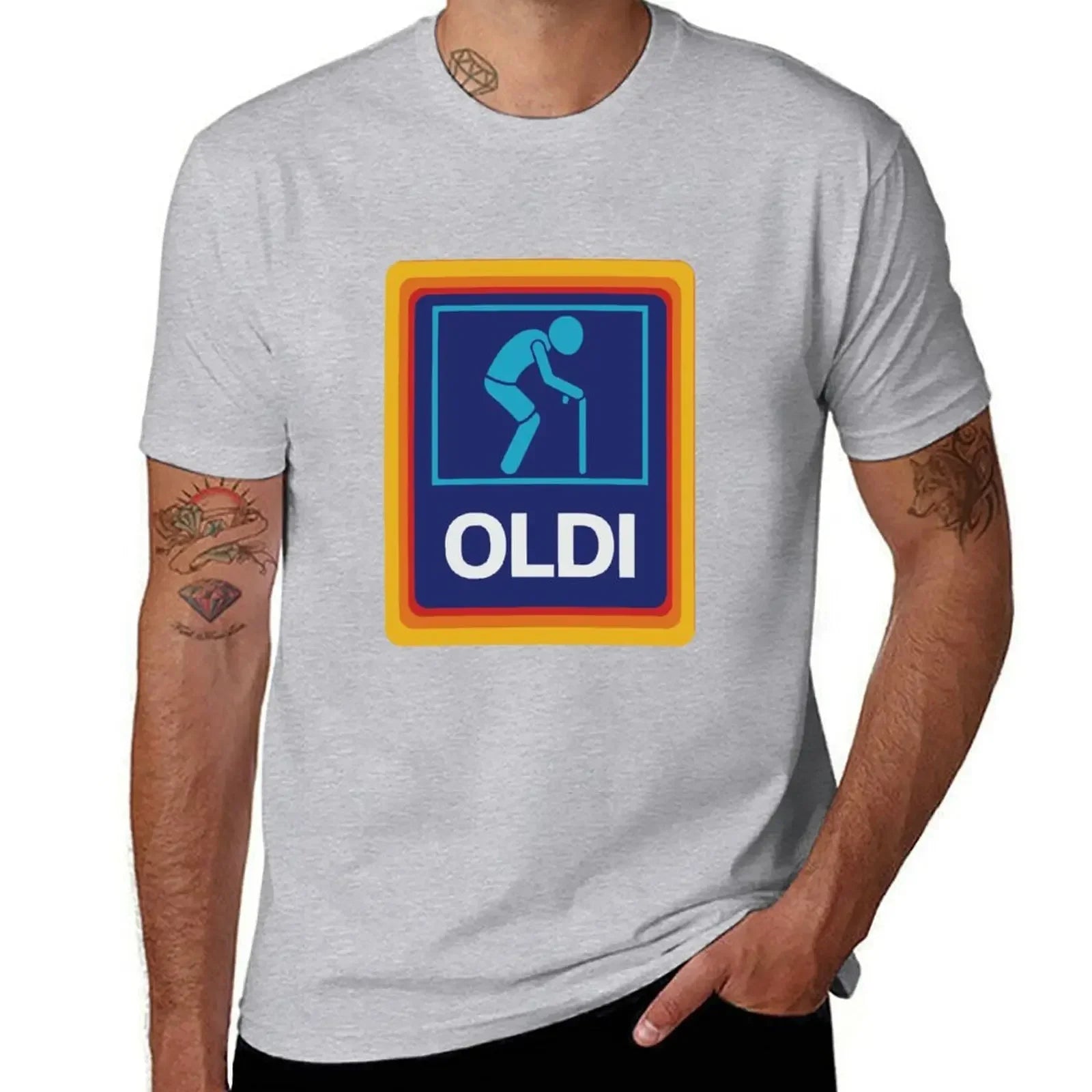 OLDI & ALDI Parody T-Shirt – Funny Oversized Tee for Dad, Grandpa, Husband, or Boyfriend - Image 10
