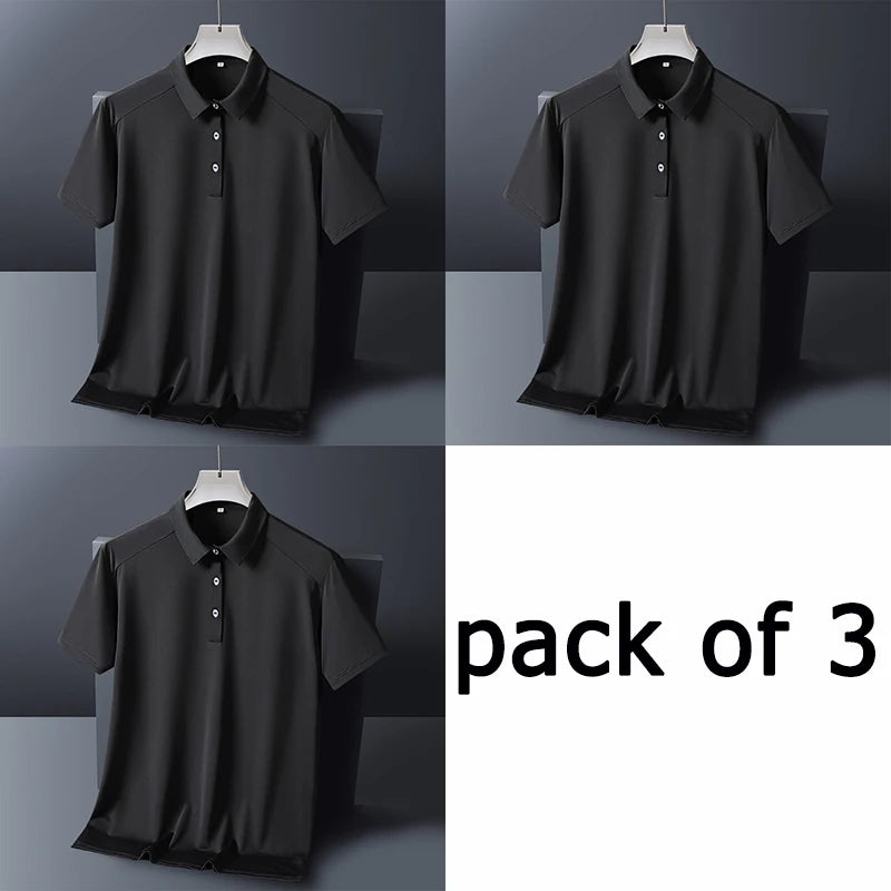 Plus Size Men’s Polo T-Shirt – 9XL Loose Fit Casual Formal Tee for Up to 150kg - Image 7