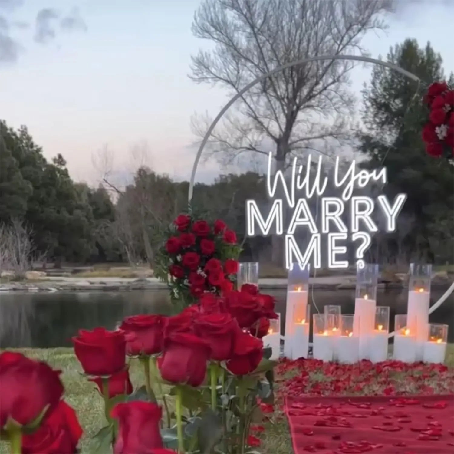 "Will You Marry Me?" LED Neon Sign – Custom Proposal & Anniversary Light for Couples - Image 2