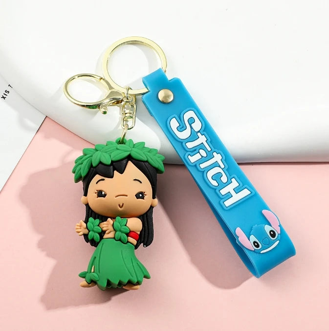 MINISO Romantic Stitch Earphone Bag Keychain – Cute Key Ring & Pendant Gift for Couples/Friends - Image 6