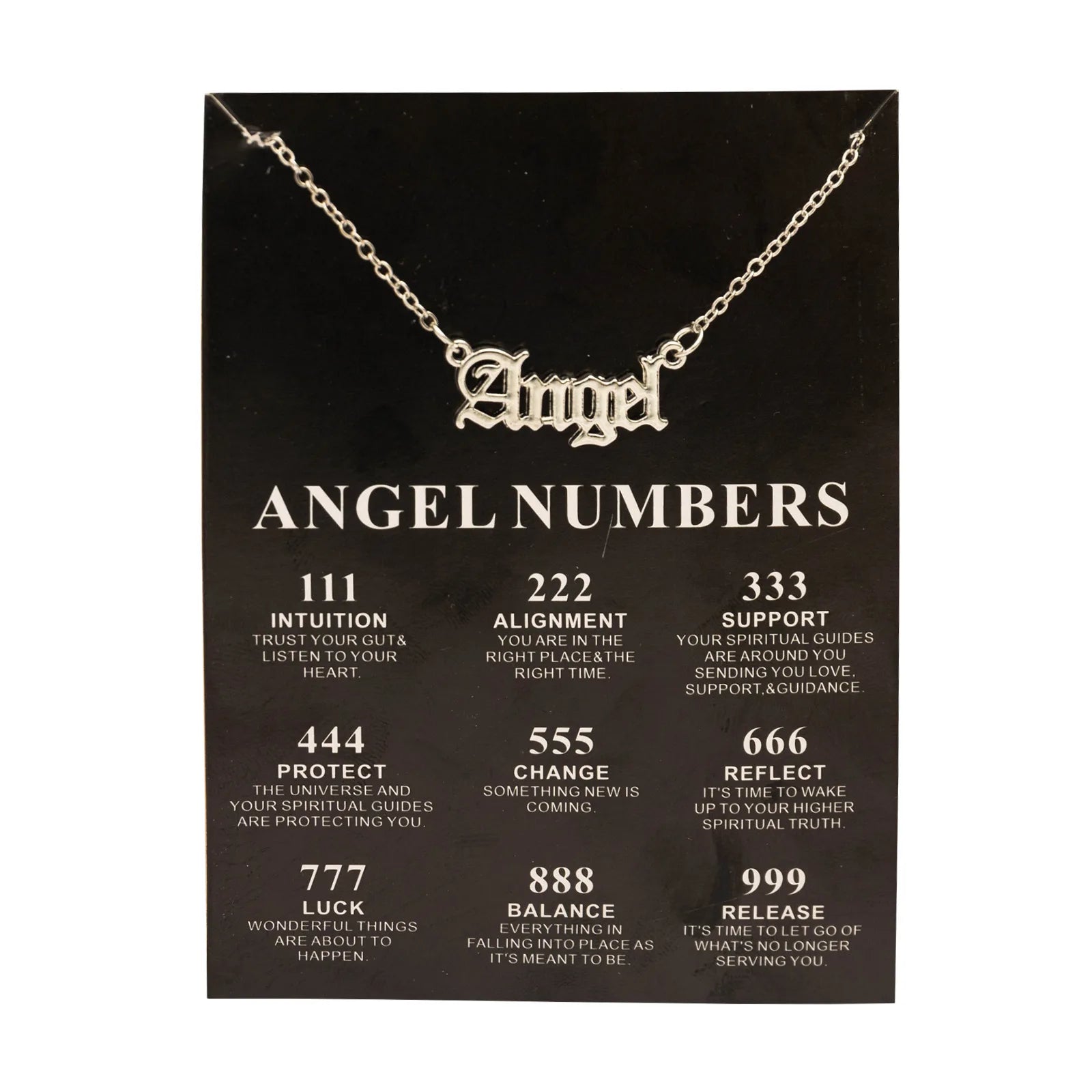Fashion Alloy Gold Color Lucky Angel Numbers Wish 777 Pendant Necklace - Image 12