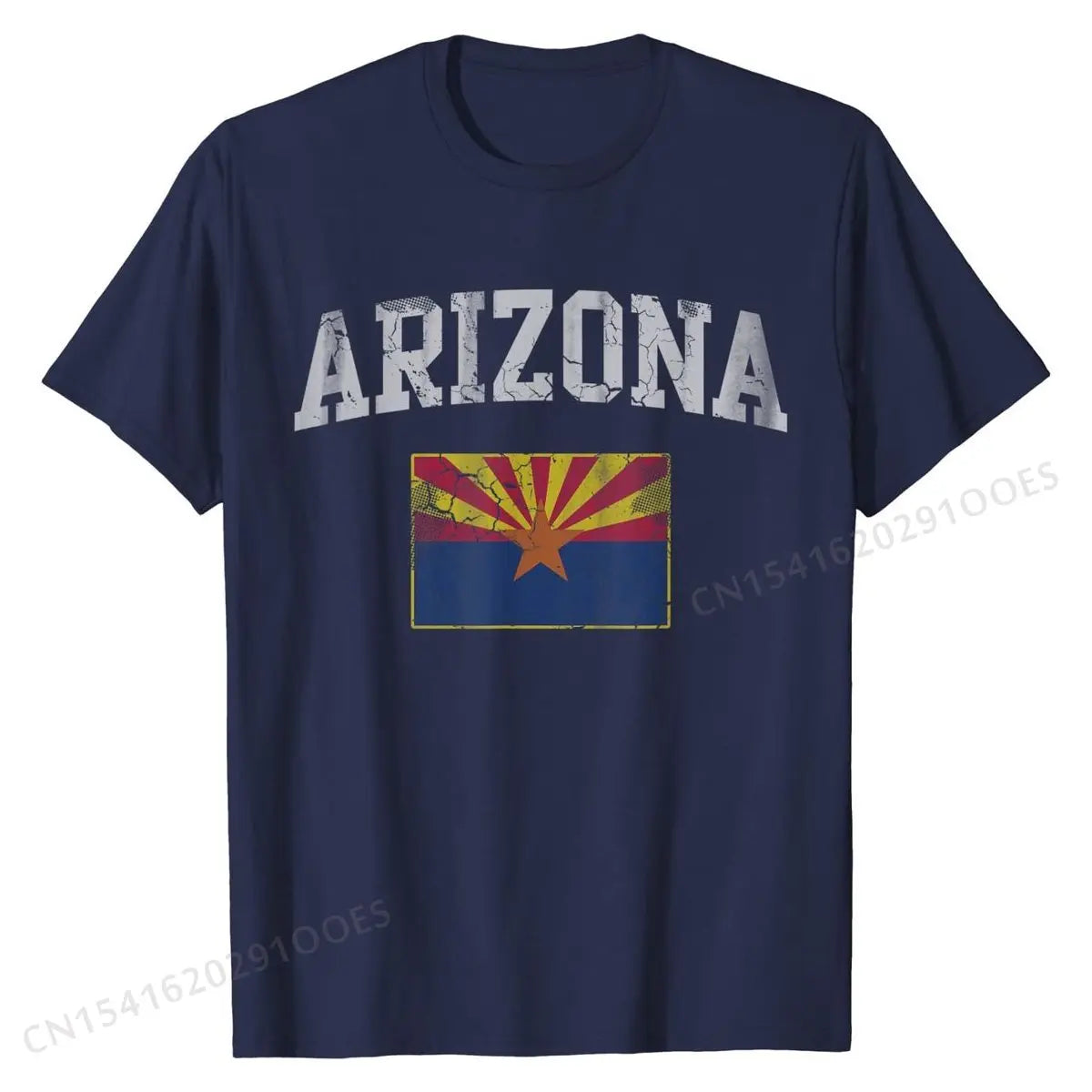 Arizona Flag Retro T-Shirt – Custom Cotton Tee for Men, Women & Kids