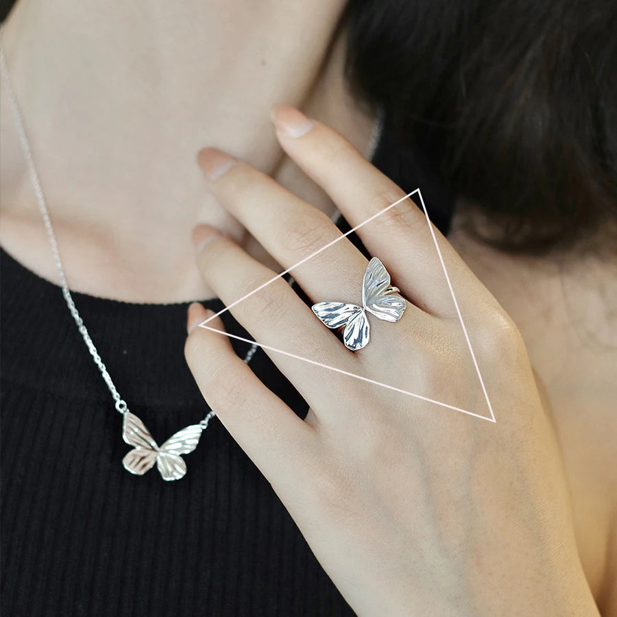 VENTFILLE 925 Sterling Silver Wave Ring – Irregular Golden Stackable Adjustable Ring for Women - Image 50