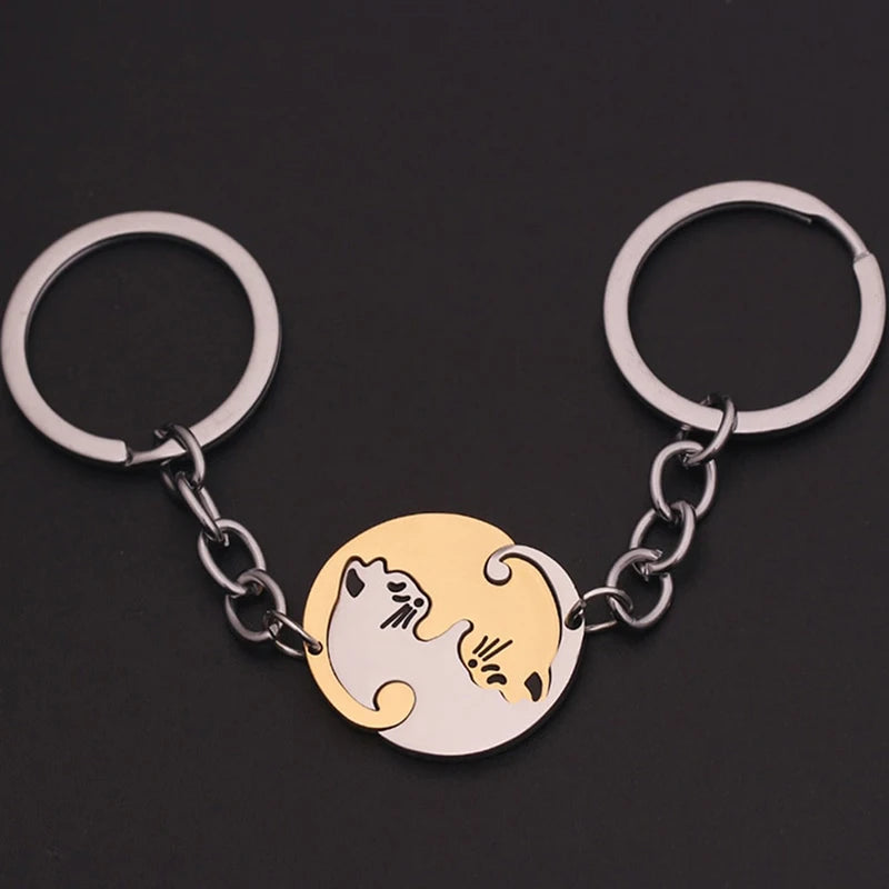 Cute Hug Cat Keychain - Image 6