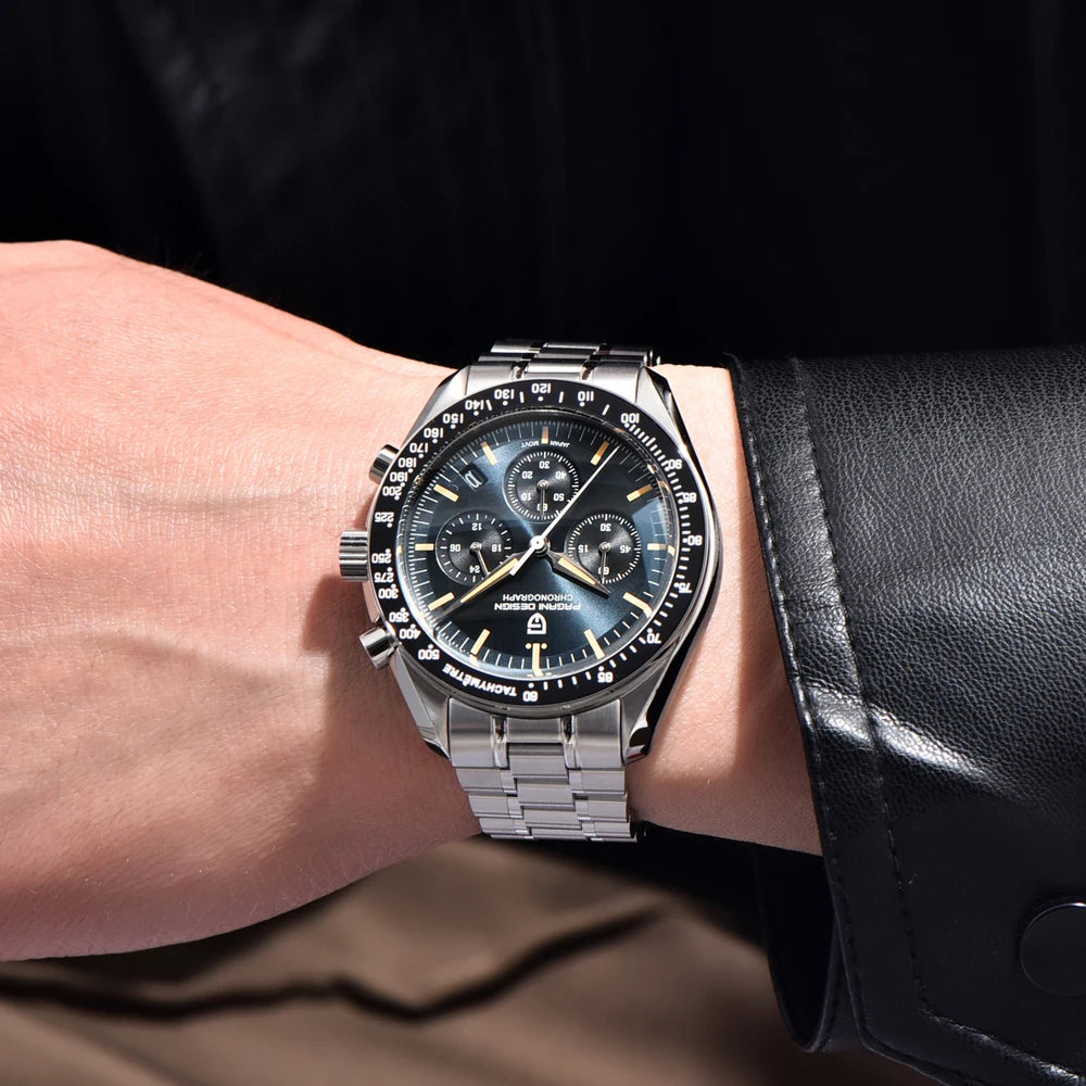 2025 New PAGANI DESIGN Moon V6 Men's Watch – Luxury Chronograph Quartz Timepiece with Sapphire Mirror - Image 3