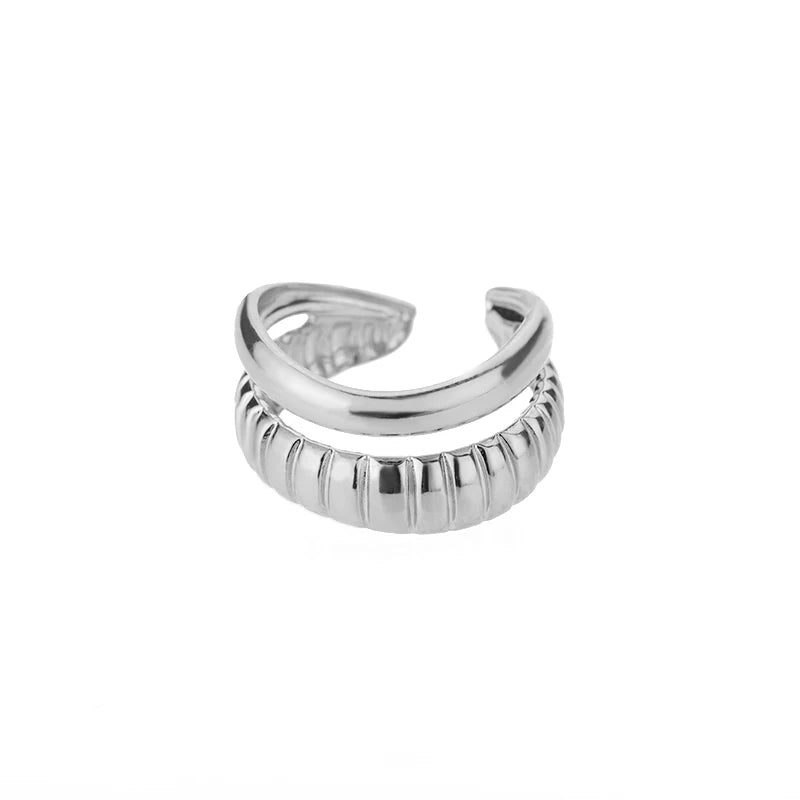 Classic Twist Chain Open Rings for Women - Image 10