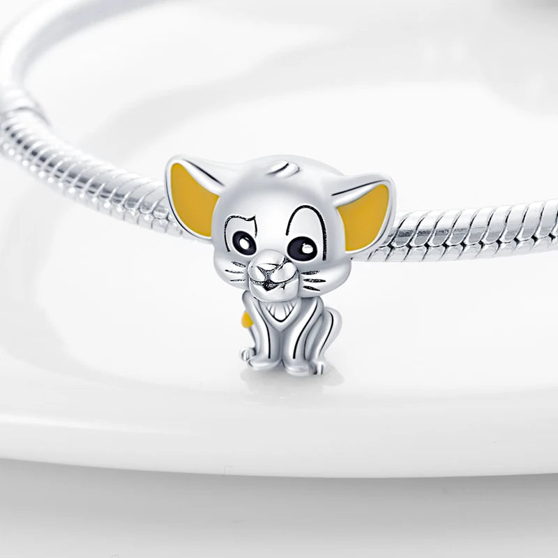 Disney 925 Sterling Silver Beads – Mickey, Stitch, Princess, Cinderella Charms for DIY Bracelets - Image 5