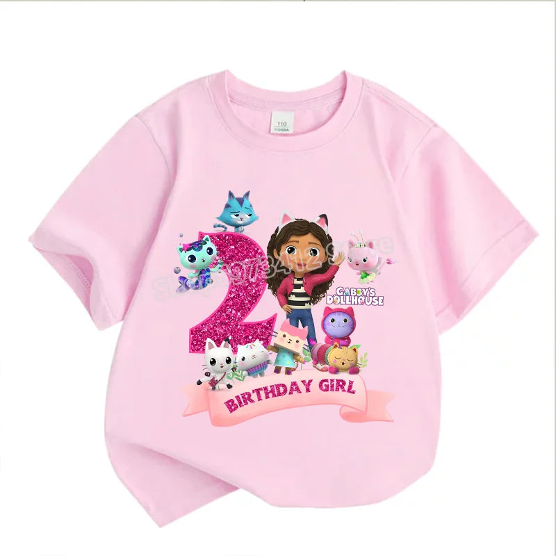 Gabby’s Dollhouse Kids T-Shirt – Cute Cartoon Cotton Pullover for Summer & Birthday Gifts - Image 14