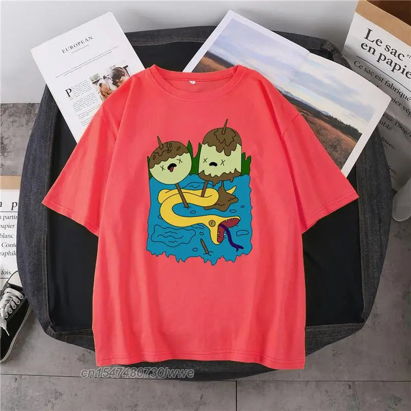 Marceline & Princess Bubblegum Kawaii T-Shirt – Funny 90s-Inspired Gift Tee for Men & Women - Image 14