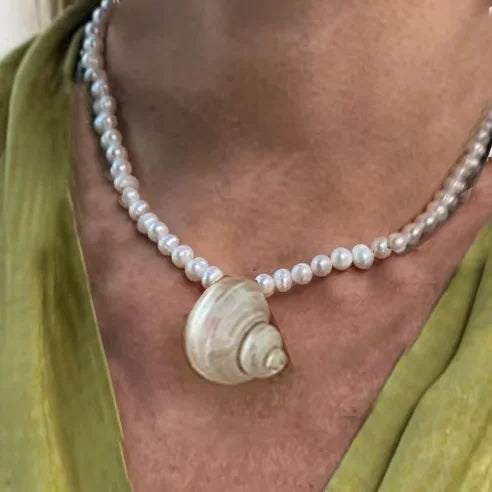 Exaggerated Conch Pendant Necklace – Punk Fashion Summer Beach Jewelry for Women - Image 7