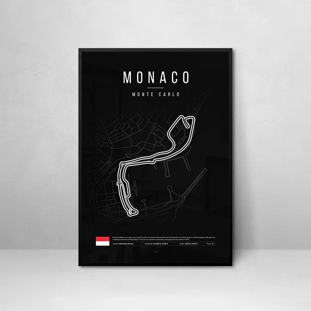 ROSHK F1 World Race Track Canvas Print – Modern Wall Art Poster for Racing Fans - Image 9