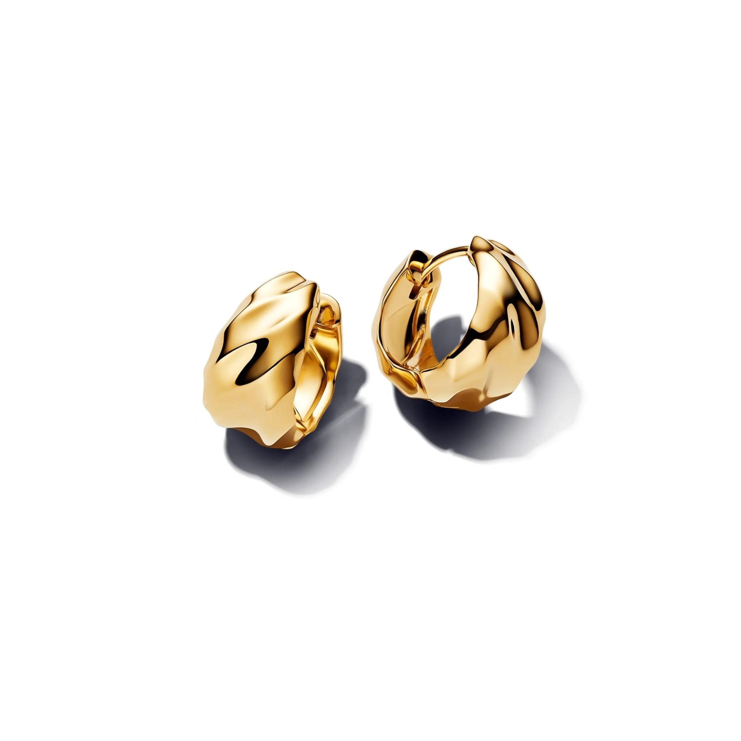 Luxury Original 925 Sterling Silver Chunky Hoop Earrings – Big Heart Circle Zircon Design - Image 56