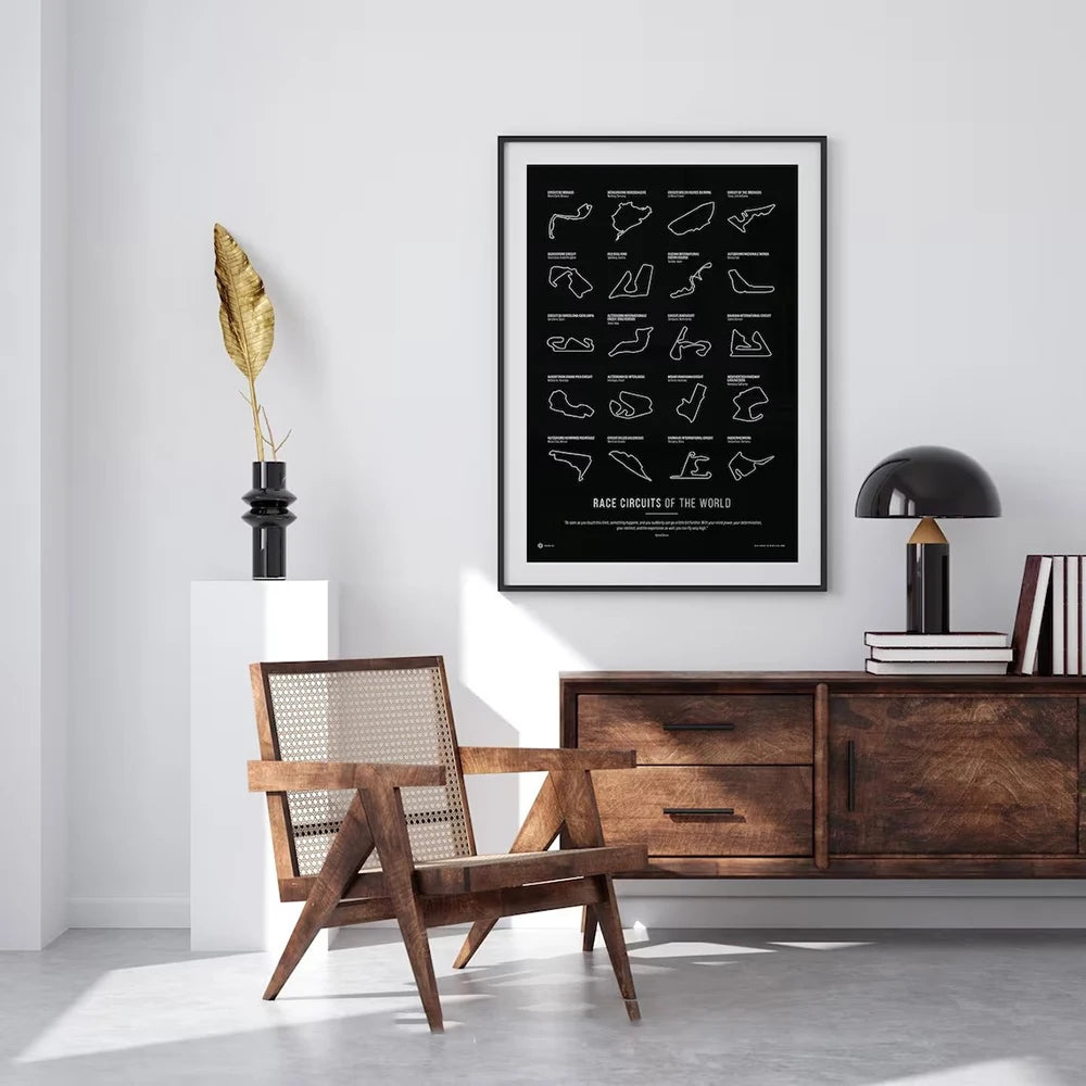 ROSHK F1 World Race Track Canvas Print – Modern Wall Art Poster for Racing Fans - Image 2