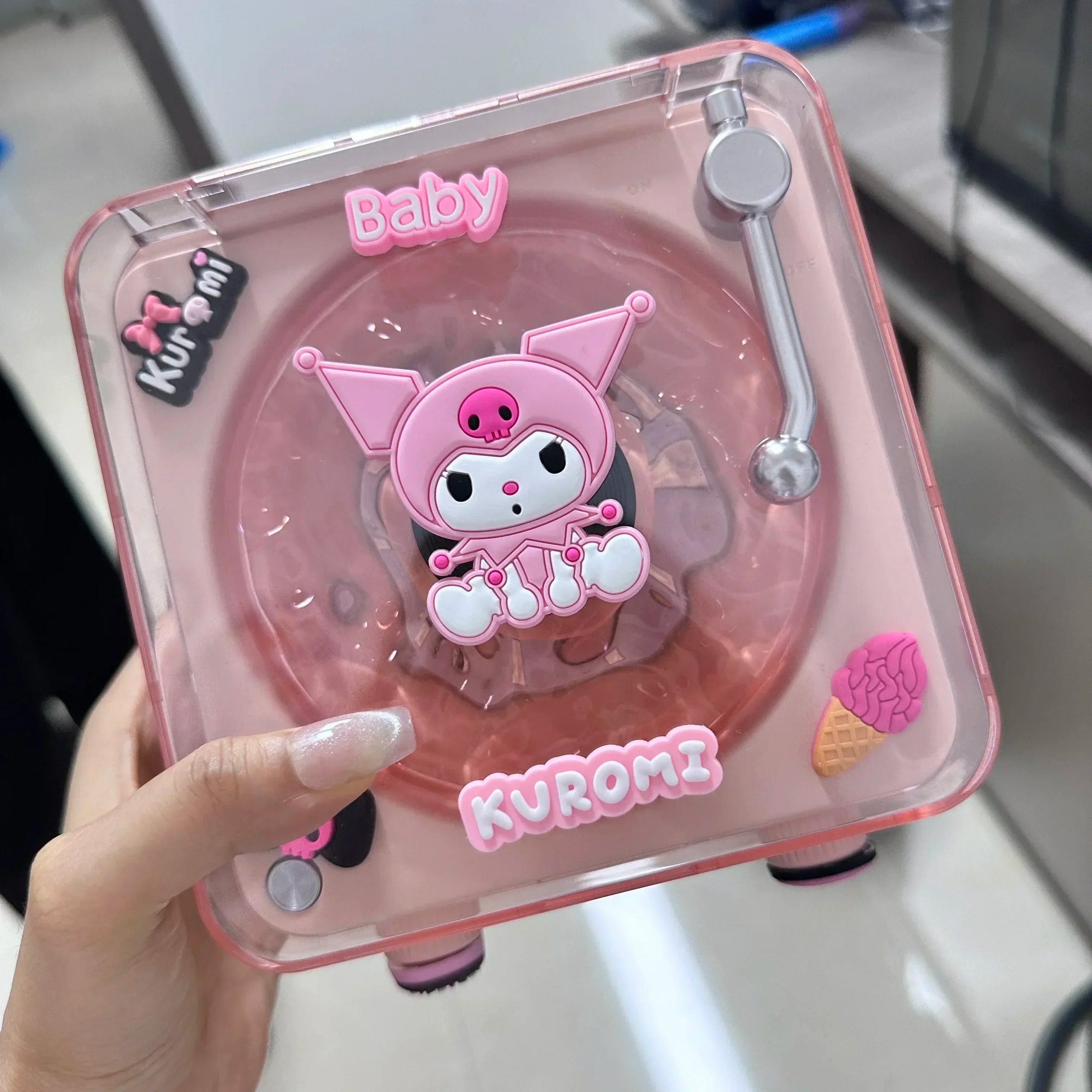 Hello Kitty DIY Retro Bluetooth Speaker – Kawaii White Noise Sleep Aid with RGB Light for Girls - Image 8