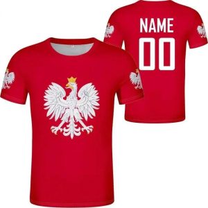 Polish Polska White Eagle Emblem T-Shirt – 3D Nation Flag Graphic Tee for Men
