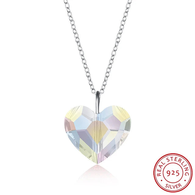 Real S925 Sterling Silver Red Heart Pendant Choker – Romantic Necklace for Women - Image 8