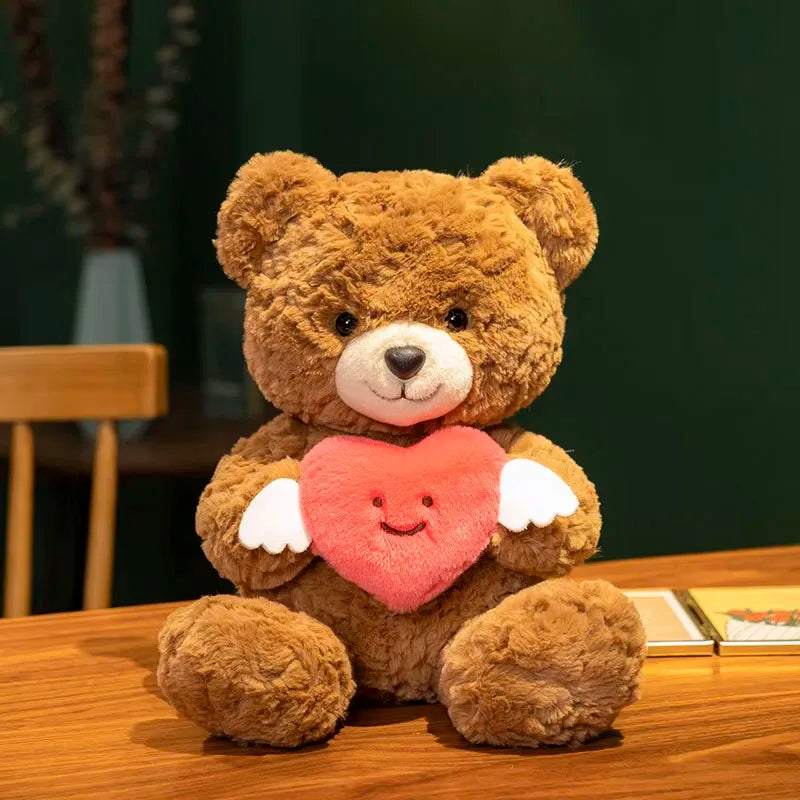25cm Cute Angel Holding Heart Little Bear Plush Doll – Romantic Valentine’s Day Gift - Image 8
