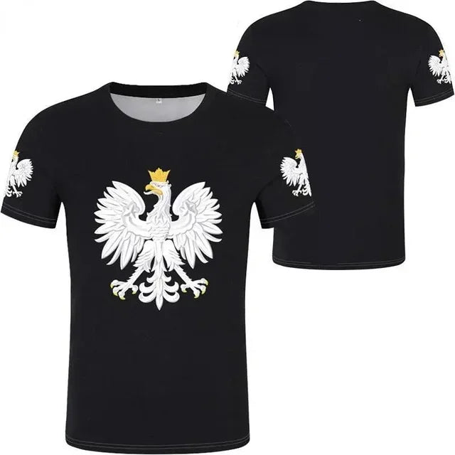 Polish Polska White Eagle Emblem T-Shirt – 3D Nation Flag Graphic Tee for Men - Image 12