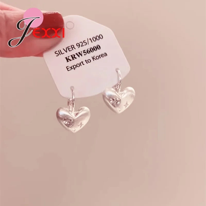 Heart Shape Earrings for Women – S925 Sterling Silver Elegant Gift Jewelry - Image 5