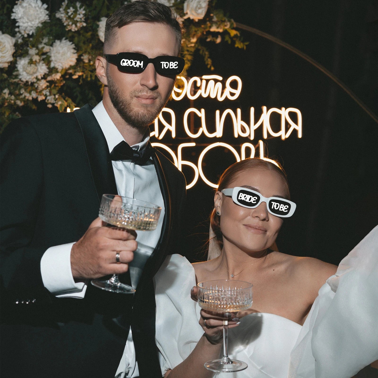 12–100 PCS Custom Wedding Sunglasses – Retro Square DIY Glasses with Pens for Parties & Events (GRAD 2025) - Image 3