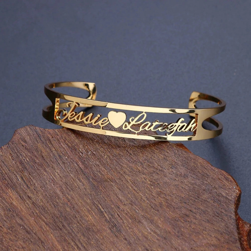 DHQH Customized Couple Name Bracelet – Personalized Handmade Gift for Her - Image 3