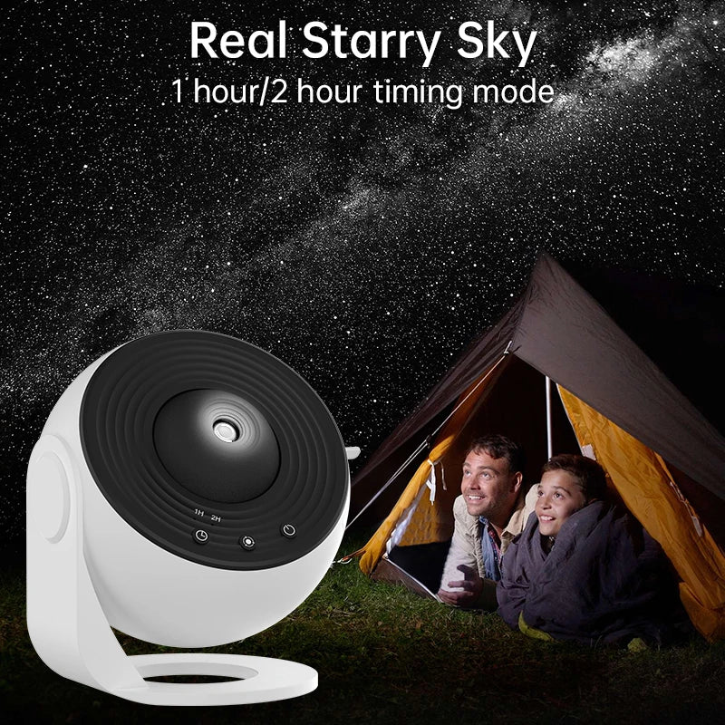 Night Light Galaxy Projector – 360° Rotating Starry Sky Planetarium Lamp - Image 4