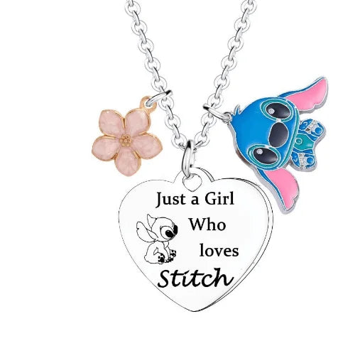 1 Pair Lilo & Stitch Pendant Necklaces – Kawaii Stainless Steel Couple Neck Chains - Image 13