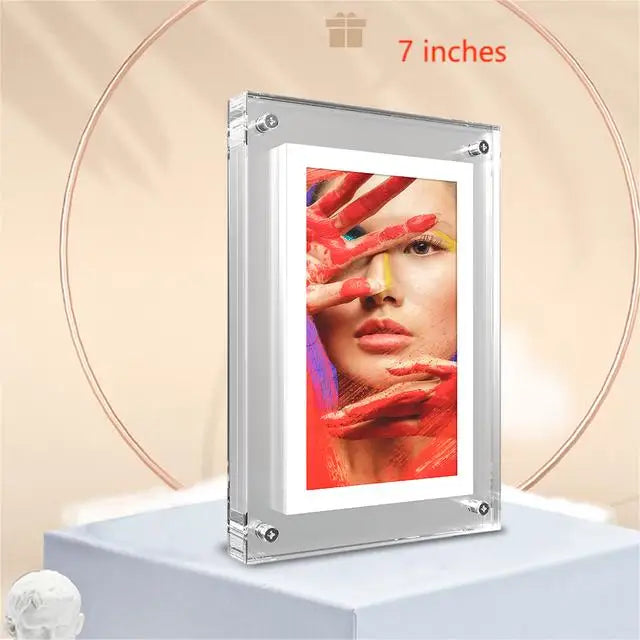 Acrylic Digital Photo Frame – 5/7 Inch IPS Display with Auto-Rotate, 4G Memory & 1000mAh Battery - Image 7